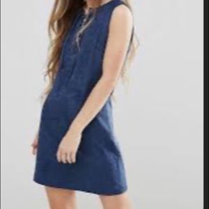 Boden | Women’s Blue Linen Abigail Sheath Dress | Sz 10